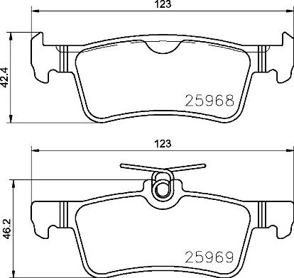 Brembo P 61 126 - Bremžu uzliku kompl., Disku bremzes autodraugiem.lv