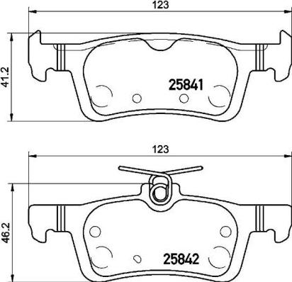 Brembo P 61 121 - Bremžu uzliku kompl., Disku bremzes autodraugiem.lv