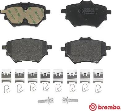 Brembo P 61 122 - Bremžu uzliku kompl., Disku bremzes autodraugiem.lv