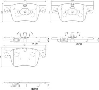 Brembo P61127N - Bremžu uzliku kompl., Disku bremzes autodraugiem.lv