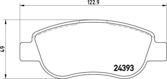 Brembo P 68 049 - Bremžu uzliku kompl., Disku bremzes autodraugiem.lv