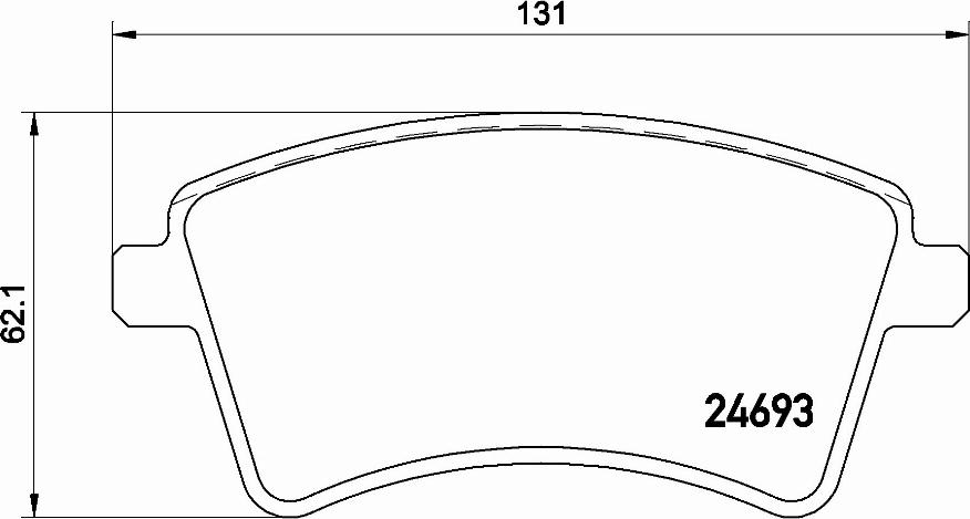 Brembo P 68 044E - Bremžu uzliku kompl., Disku bremzes autodraugiem.lv