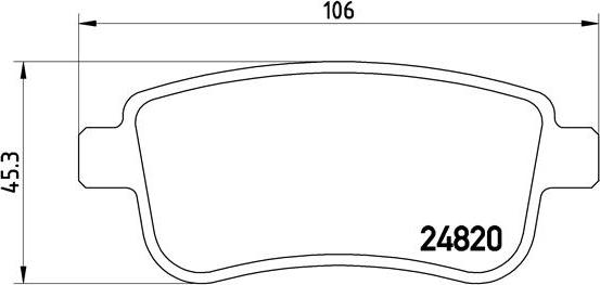 Brembo P 68 041 - Bremžu uzliku kompl., Disku bremzes autodraugiem.lv