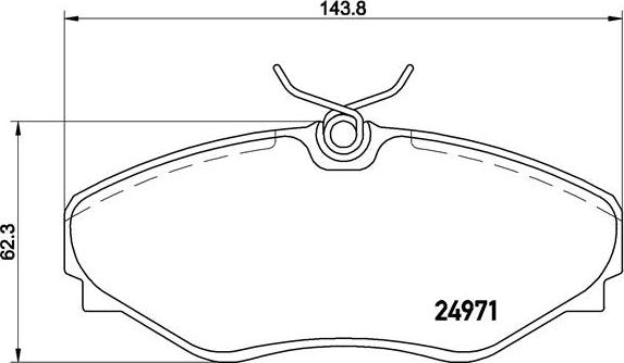 Brembo P 68 055 - Bremžu uzliku kompl., Disku bremzes autodraugiem.lv