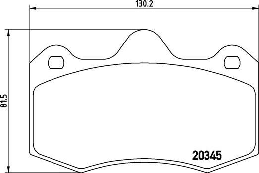 Brembo P 68 051 - Bremžu uzliku kompl., Disku bremzes autodraugiem.lv