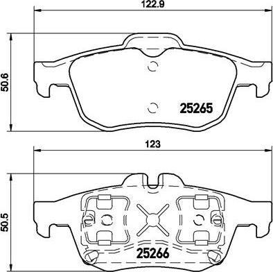 Brembo P 68 057 - Bremžu uzliku kompl., Disku bremzes autodraugiem.lv