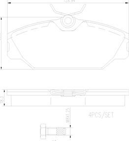 Brembo P68027N - Bremžu uzliku kompl., Disku bremzes autodraugiem.lv