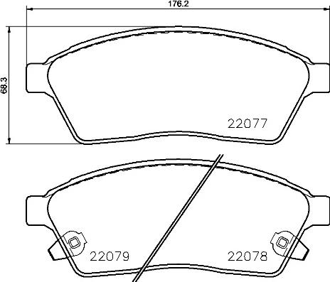 Brembo P 09 009 - Bremžu uzliku kompl., Disku bremzes autodraugiem.lv