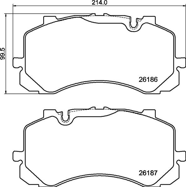 Brembo P 05 005 - Bremžu uzliku kompl., Disku bremzes autodraugiem.lv