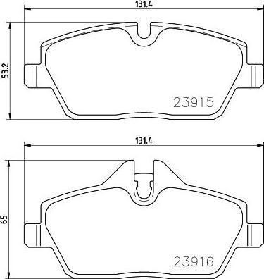 Brembo P 06 091E - Bremžu uzliku kompl., Disku bremzes autodraugiem.lv