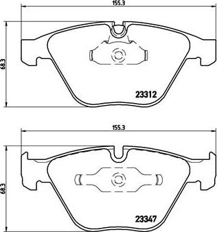 Brembo P 06 046 - Bremžu uzliku kompl., Disku bremzes autodraugiem.lv