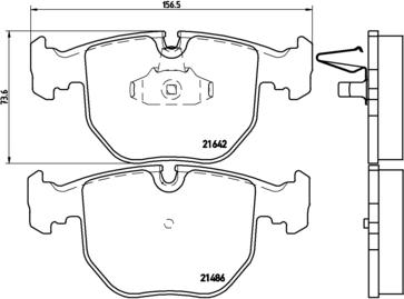 Brembo P 06 048 - Bremžu uzliku kompl., Disku bremzes autodraugiem.lv