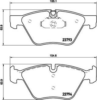 Brembo P 06 057X - Bremžu uzliku kompl., Disku bremzes autodraugiem.lv