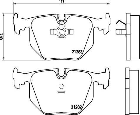 Brembo P 06 016 - Bremžu uzliku kompl., Disku bremzes autodraugiem.lv