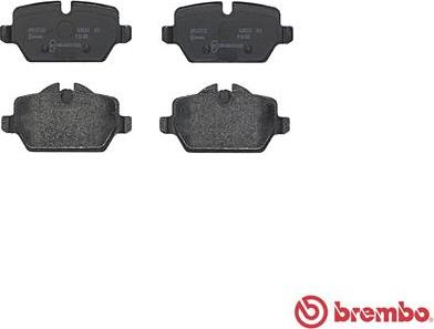 Brembo P 06 080 - Bremžu uzliku kompl., Disku bremzes autodraugiem.lv