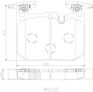 Brembo P06088N - Bremžu uzliku kompl., Disku bremzes autodraugiem.lv