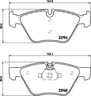 Brembo P 06 036X - Bremžu uzliku kompl., Disku bremzes autodraugiem.lv