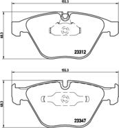 Brembo P 06 031 - Bremžu uzliku kompl., Disku bremzes autodraugiem.lv