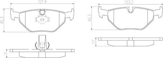 Brembo P06023N - Bremžu uzliku kompl., Disku bremzes autodraugiem.lv