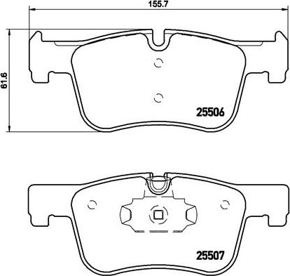 Brembo P 06 070X - Bremžu uzliku kompl., Disku bremzes autodraugiem.lv