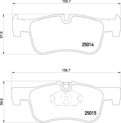 Brembo P 06 078 - Bremžu uzliku kompl., Disku bremzes autodraugiem.lv