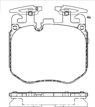 Brembo P 06 106 - Bremžu uzliku kompl., Disku bremzes autodraugiem.lv