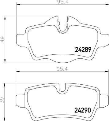 Brembo P 06 103 - Bremžu uzliku kompl., Disku bremzes autodraugiem.lv