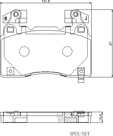 Brembo P 10 064E - Bremžu uzliku kompl., Disku bremzes autodraugiem.lv