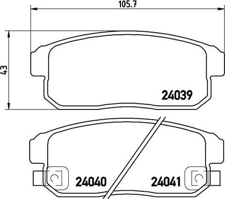 Magneti Marelli T1597MM - Bremžu uzliku kompl., Disku bremzes autodraugiem.lv