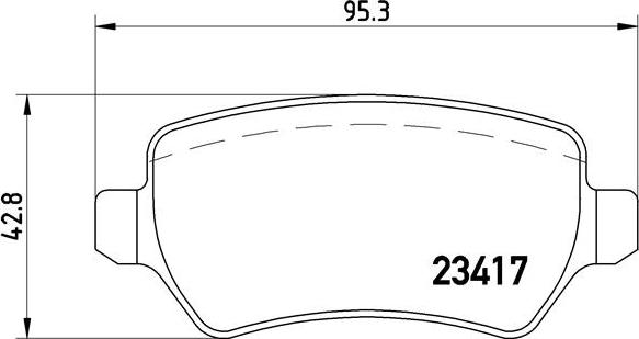 Brembo P 10 013 - Bremžu uzliku kompl., Disku bremzes autodraugiem.lv