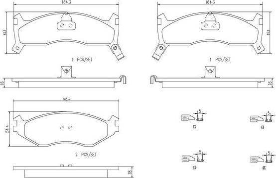 Brembo P11006N - Bremžu uzliku kompl., Disku bremzes autodraugiem.lv