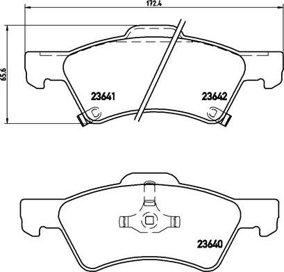 Brembo P 11 015 - Bremžu uzliku kompl., Disku bremzes autodraugiem.lv