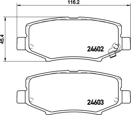 Brembo P 18 024 - Bremžu uzliku kompl., Disku bremzes autodraugiem.lv