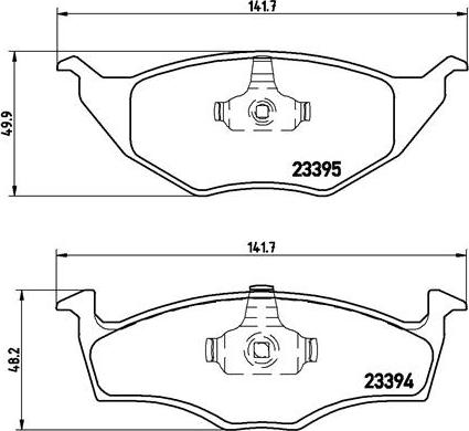 Brembo P 85 055 - Bremžu uzliku kompl., Disku bremzes autodraugiem.lv