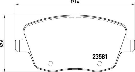 Brembo P 85 057 - Bremžu uzliku kompl., Disku bremzes autodraugiem.lv