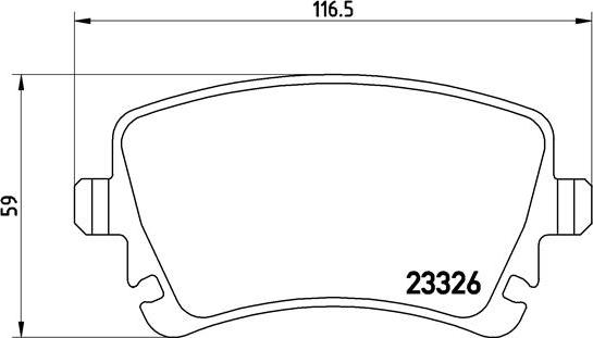 Brembo P 85 064 - Bremžu uzliku kompl., Disku bremzes autodraugiem.lv