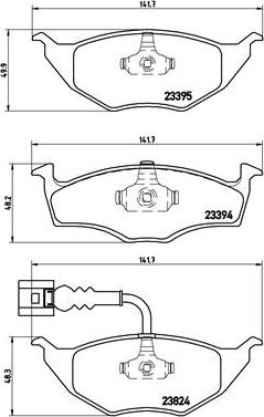 Brembo P 85 063 - Bremžu uzliku kompl., Disku bremzes autodraugiem.lv