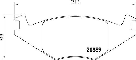 Brembo P 85 019 - Bremžu uzliku kompl., Disku bremzes autodraugiem.lv