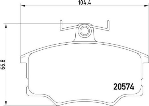 Brembo P 85 010 - Bremžu uzliku kompl., Disku bremzes autodraugiem.lv