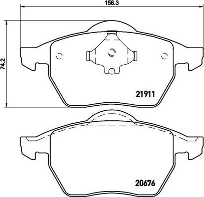 Brembo P 85 035 - Bremžu uzliku kompl., Disku bremzes autodraugiem.lv