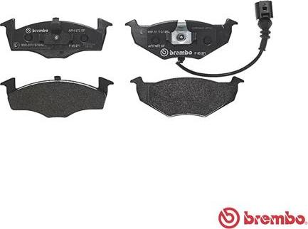 Brembo P 85 071 - Bremžu uzliku kompl., Disku bremzes autodraugiem.lv