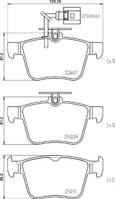 Brembo P 85 162 - Bremžu uzliku kompl., Disku bremzes autodraugiem.lv