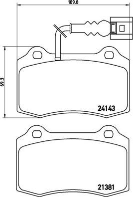 Brembo P 85 104 - Bremžu uzliku kompl., Disku bremzes autodraugiem.lv