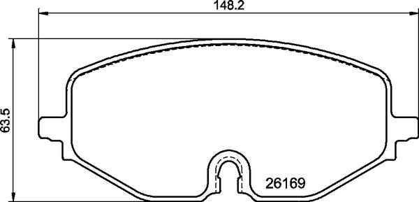 Brembo P 85 182X - Bremžu uzliku kompl., Disku bremzes autodraugiem.lv