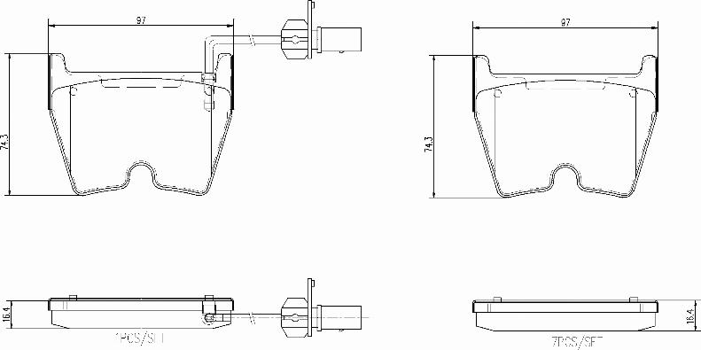 Brembo P85138N - Bremžu uzliku kompl., Disku bremzes autodraugiem.lv