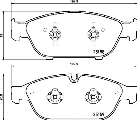 Brembo P 85 127 - Bremžu uzliku kompl., Disku bremzes autodraugiem.lv