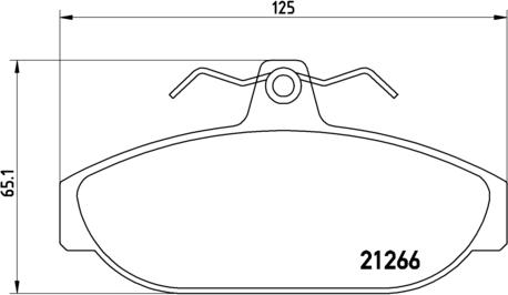 Brembo P 86 005 - Bremžu uzliku kompl., Disku bremzes autodraugiem.lv