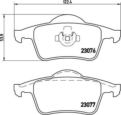 Brembo P 86 014 - Bremžu uzliku kompl., Disku bremzes autodraugiem.lv