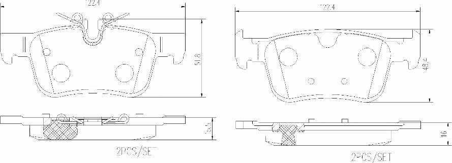 Brembo P86030N - Bremžu uzliku kompl., Disku bremzes autodraugiem.lv