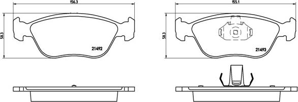 Brembo P 86 024 - Bremžu uzliku kompl., Disku bremzes autodraugiem.lv